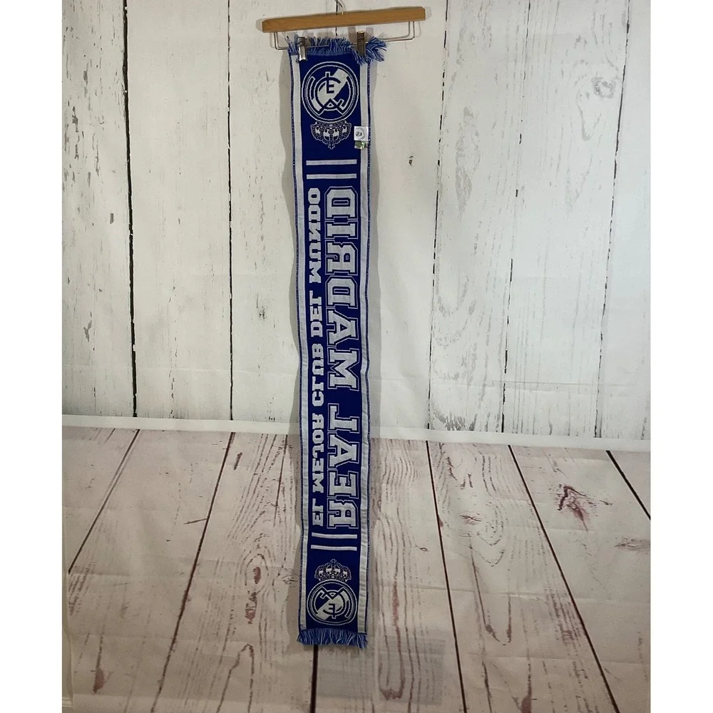 Real Madrid CF Official Soccer Futbol Knit Scarf El Mejor Club Del Mundo Spain